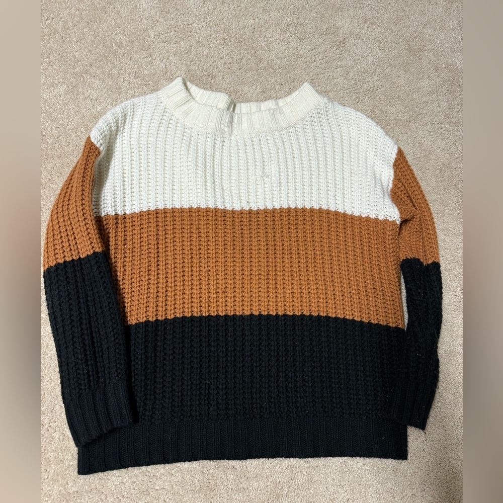 Colorblock Knit Sweater